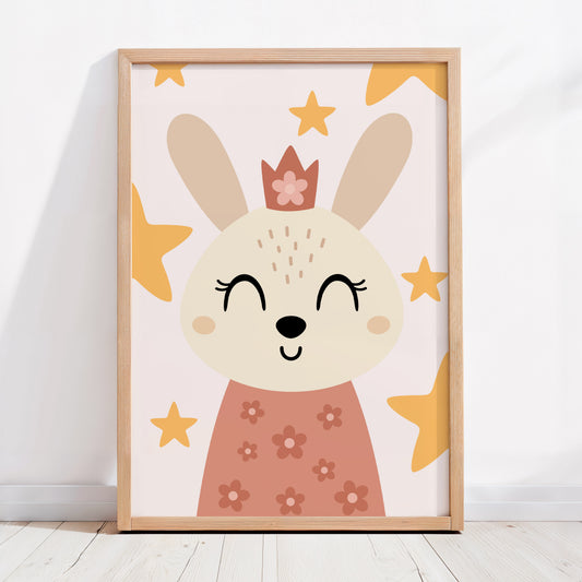 Bunny Pal Estrellas Cuadro Decorativo